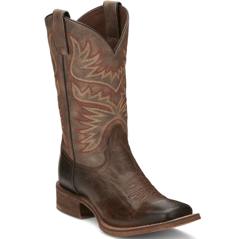 NOCONA | WOMEN'S SIERRA ANTIQUED BROWN SQUARE TOE WESTERN BOOTS HR4501-Antiqued Brown - Click Image to Close