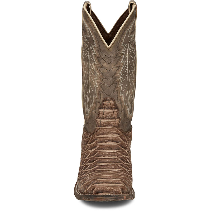 NOCONA | MEN'S MESCALERO RUGGED SNAKE PRINT WESTERN BOOTS HR5604-Brown - Click Image to Close