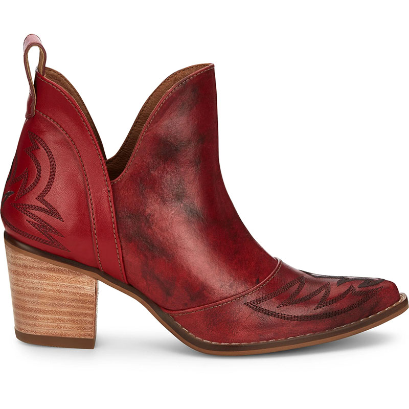 NOCONA | WOMEN'S MICKI RED COWHIDE FASHION BOOTIES ME1922-Red