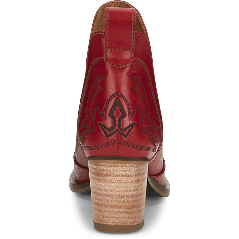 NOCONA | WOMEN'S MICKI RED COWHIDE FASHION BOOTIES ME1922-Red