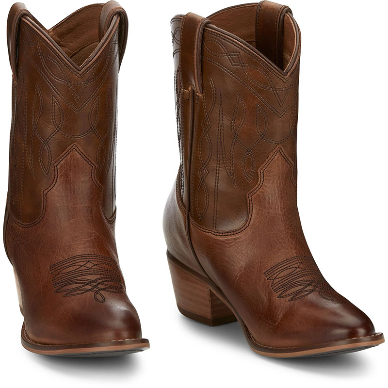 NOCONA | WOMEN'S EVA HONEY BROWN ROUND TOE BOOTIES ME1925-Brown