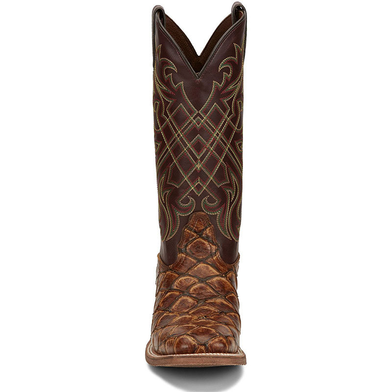 NOCONA | MEN'S BRYCE MAPLE BROWN PIRARUCU PRINT WESTERN BOOTS NB5561-Brown