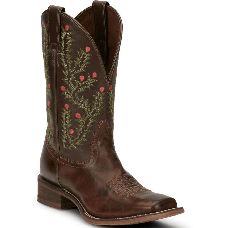 NOCONA | WOMEN'S TORI BROWN W/ CACTUS EMBROIDERY WESTERN BOOTS NL5447-Brown - Click Image to Close