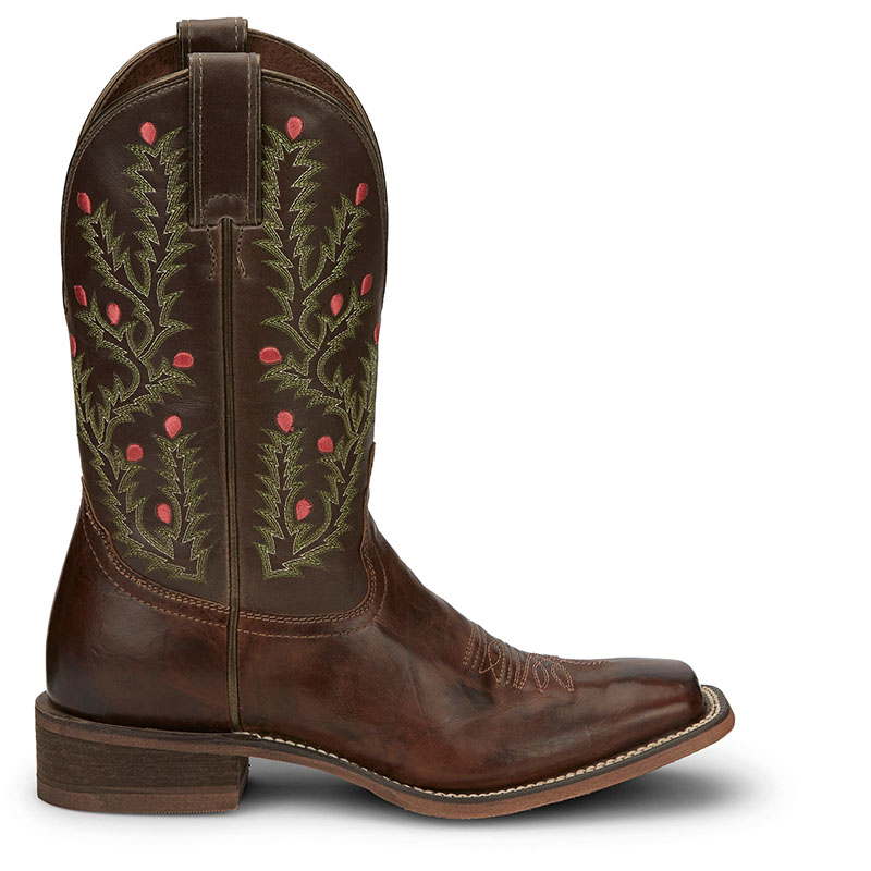 NOCONA | WOMEN'S TORI BROWN W/ CACTUS EMBROIDERY WESTERN BOOTS NL5447-Brown - Click Image to Close